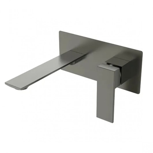 Misturador Monocomando De Parede Wall Grafite Lexxa - Imagem principal - 59ecaca6-8ba4-4939-a7ac-0471d47ecded