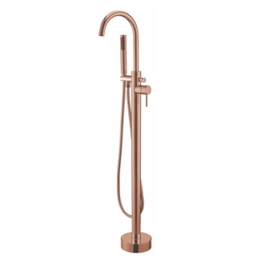 Misturador Monocomando de Piso para Banheira com Ducha Manual Amazon Rose Gold Immersi - Imagem principal - da80535b-b089-4149-aa7e-cb53d79eb26f