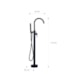 Misturador Monocomando De Piso para Banheira com Ducha Manual Modelo 3 Preto Fosco Astra - c1562f9c-a4ae-4afb-9d85-72133495324d