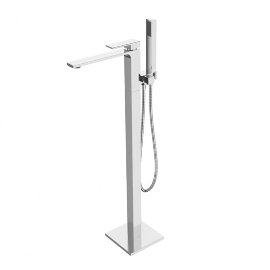 Misturador Monocomando de Piso Para Banheira de Imersão Cromado Lexxa - Imagem principal - 2ad21b7e-5e1b-441b-8035-a03c9f425dc6