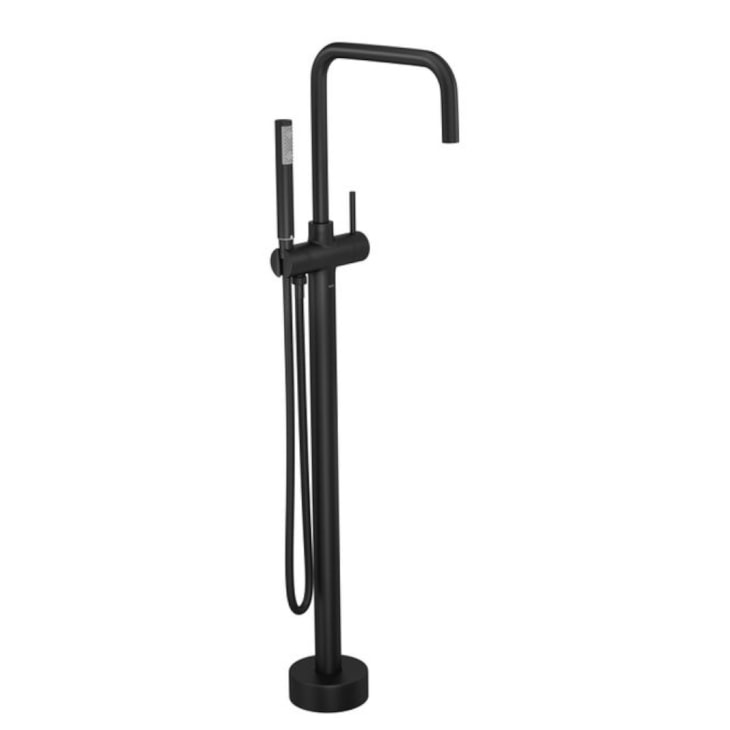 Misturador Monocomando De Piso Para Banheira Quadrado DecaYou Black Matte Deca