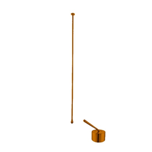Misturador Monocomando De Teto Para Lavatório Rb5100 Páprica Matte Rubinettos 167,5cm - Imagem principal - 649950d9-f502-4859-8cd7-8dfec3008e3c