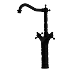 Misturador Monocomando Duplo Para Lavatório Bica Alta Kr381 Black Matte Kromma