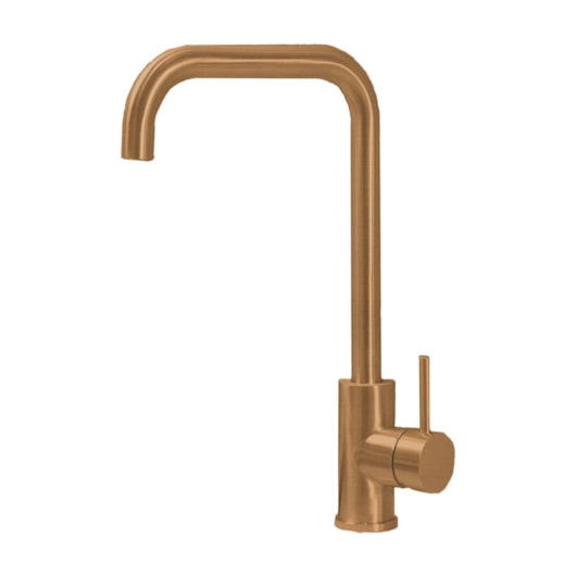 Misturador Monocomando Em Aço Inox Para Cozinha Bica Alta Giratória Kr503 Rose Gold Matte Kromma - Imagem principal - 322ccfa6-ffea-484a-9dfd-668e79298fa9