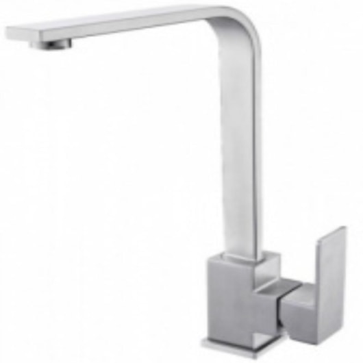 Misturador Monocomando Em Aço Inox Para Cozinha Bica Alta Giratória Kr685 Aço Escovado Kromma - Imagem principal - 043e003f-e32f-4336-88fa-c992b5bbacfd