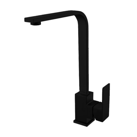 Misturador Monocomando Em Aço Inox Para Cozinha Bica Alta Giratória Kr685 Black Matte Kromma - Imagem principal - 848fbf12-ede2-4813-9917-ef6da1a26ffe