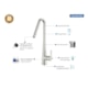 Misturador Monocomando Graceful em Aço Inox Tramontina - e8660958-662c-4a3c-9dad-42a70775e30d