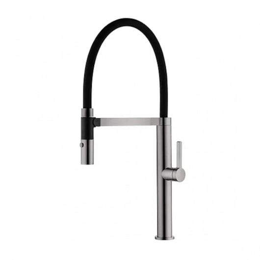 Misturador Monocomando Harco Bica Removivel Aço Escovado Lexxa - Imagem principal - 45360811-b260-433c-a1bc-463bdecdbb47