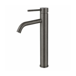 Misturador Monocomando Lavador Bica alta Grafite Escovado Drop 19 cm