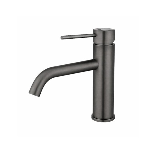 Misturador Monocomando Lavador Bica Baixa Grafite Escovado Drop 9cm - Imagem principal - 1184f47a-a524-45dc-bd50-8cd6b20a242e