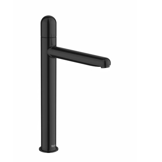 Misturador Monocomando Lavatório Mesa Bica Alta Dome Nu Titanuim Black Roca - Imagem principal - 40fff8bf-4cb6-4df4-91ff-d6f7e6e62cf6