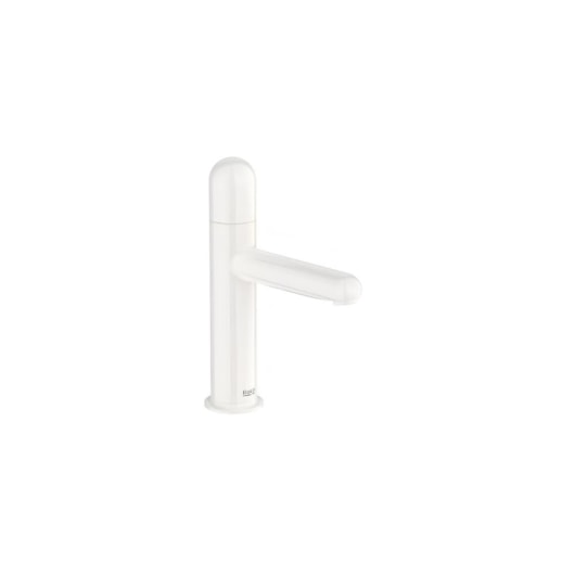 Misturador Monocomando Lavatório Mesa Bica Baixa Dome Nu Glossy White Roca - Imagem principal - 199d87e5-bf0d-46cb-9ff4-cfb43f7006bb