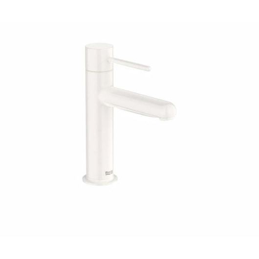 Misturador Monocomando Lavatório Mesa Bica Baixa Pin Nu Glossy White Roca - Imagem principal - 3ec2a6e3-f298-45ed-ab91-d0550b42cf06
