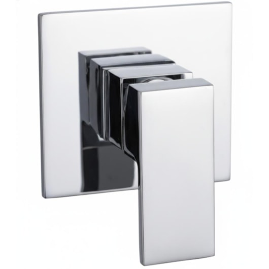 Misturador Monocomando p/Chuveiro Quadrada Cromado DN15 Romar - Imagem principal - 1a44c5e9-fb66-4e66-8e9e-e5a4085663d0