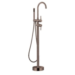 Misturador Monocomando Para Banheira De Chão Com Flexível 15M Kr208 Bronze Hera Escovado Kromma