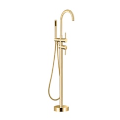 Misturador Monocomando Para Banheira De Chão Com Flexível 15M Kr209 Dourado Kromma