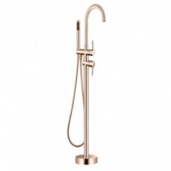 Misturador Monocomando Para Banheira De Chão Com Flexível 15M Kr210 Rose Gold Kromma