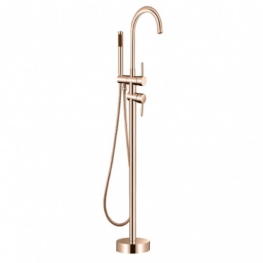 Misturador Monocomando Para Banheira De Chão Com Flexível 15M Kr210 Rose Gold Kromma - Imagem principal - 3867aefc-8efb-4156-a615-cdb612aa13a7