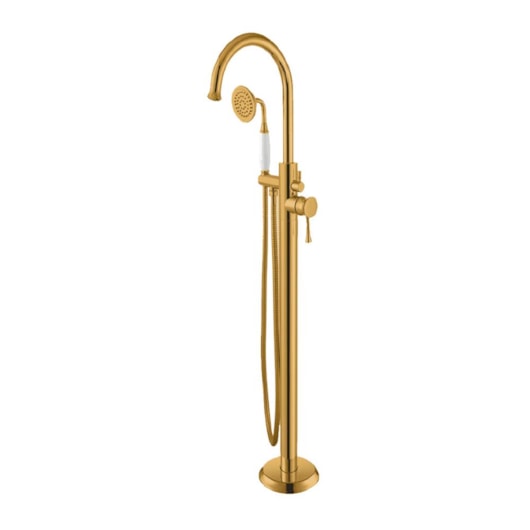 Misturador Monocomando Para Banheira De Coluna Rb2067 Gold Matte Rubinettos - Imagem principal - 3f82750f-b4d6-48bf-87fc-2cec9207caef