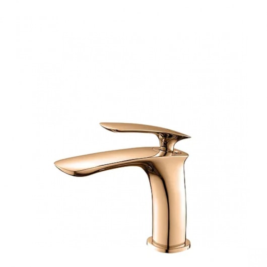 Misturador Monocomando Para Banheiro e Lavabo Evoq Bica Baixa Rose Gold Lexxa - Imagem principal - 7f37e01e-3162-4fbf-a520-dfbbd83a9e5d