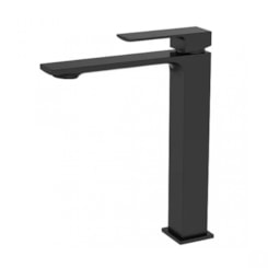 Misturador Monocomando Para Banheiro e Lavabo Slimt Bica Alta Black Matte Lexxa