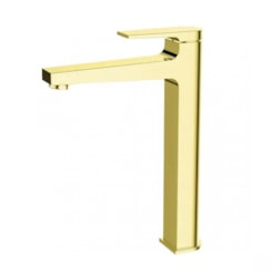 Misturador Monocomando Para Banheiro e Lavabo Squad Bica Alta Gold Lexxa