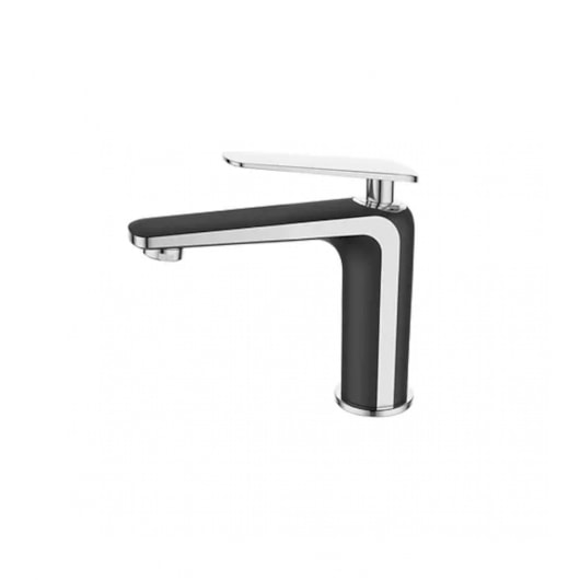 Misturador Monocomando Para Banheiro e Lavabo Stripe Bica Baixa Cromado E Black Lexxa - Imagem principal - 19789154-32f0-43b9-8eac-45e18d4b7c90