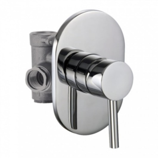 Misturador Monocomando Para Chuveiro Acompanha Base Black Matte Kromma - Imagem principal - f46d9585-b659-41b8-b23c-de17afb93814
