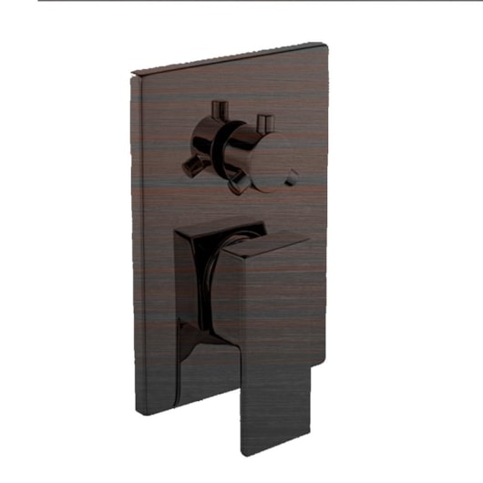 Misturador Monocomando Para Chuveiro Com 3 Vias Com Base Rb1320 Black Matte Rubinettos - Imagem principal - 127585ff-1681-42f6-983f-6502baf0a764
