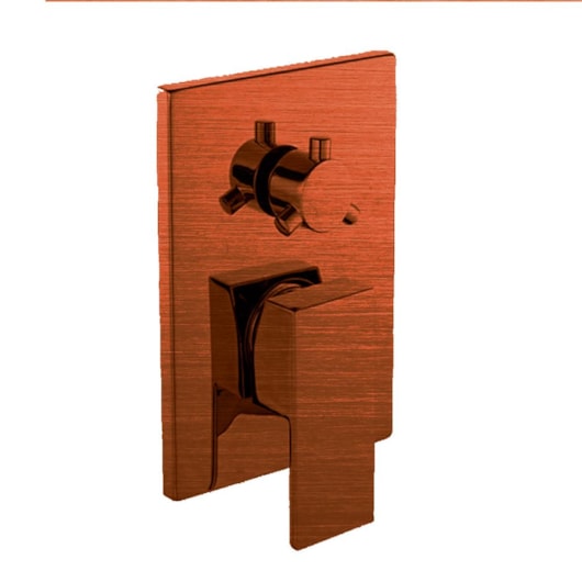 Misturador Monocomando Para Chuveiro Com 3 Vias Com Base Rb1320 Cobre Escovado Rubinettos - Imagem principal - c27dd151-16b4-4516-86eb-2873d7d8602c