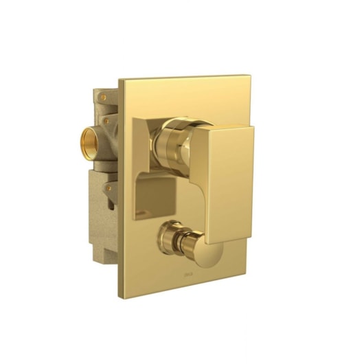 Misturador Monocomando Para Chuveiro Com Desviador Para Banheira Unic Gold Deca - Imagem principal - 5c7ba4ac-3469-490d-823c-12c892775167