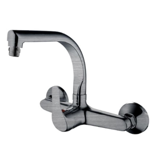Misturador Monocomando Para Cozinha Bica Alta Com Arejador Articulado Kr684 Aço Escovado Kromma - Imagem principal - 56e9a06d-ae06-4a29-b473-dcb35a8e6e96