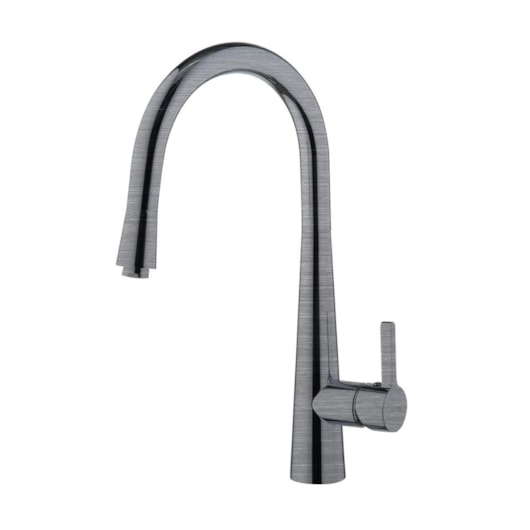 Misturador Monocomando Para Cozinha Bica Alta Com Ducha Extensível Kr389 Aço Escovado Kromma - Imagem principal - c8b77b99-8035-4997-b629-903f54d0f54d