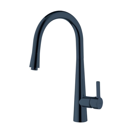 Misturador Monocomando Para Cozinha Bica Alta Com Ducha Extensível Kr389 Azul Matte Kromma - Imagem principal - e1e4d3b2-b68a-43ce-bdc4-f19df298b133