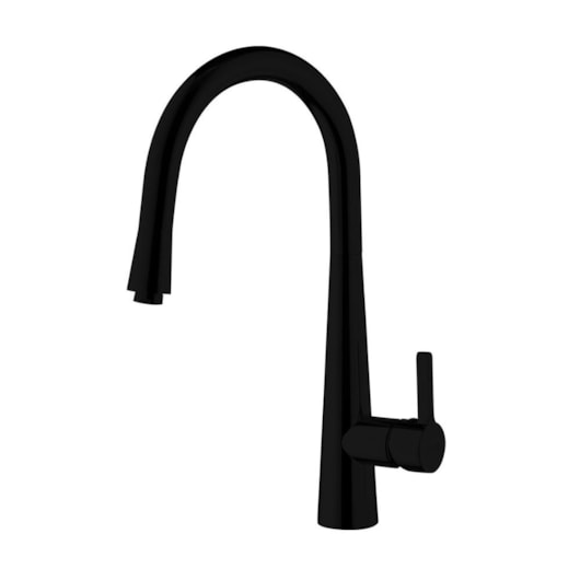 Misturador Monocomando Para Cozinha Bica Alta Com Ducha Extensível Kr389 Black Matte Kromma - Imagem principal - a9fb0dbe-2d75-4ea0-9101-47b8f1052892