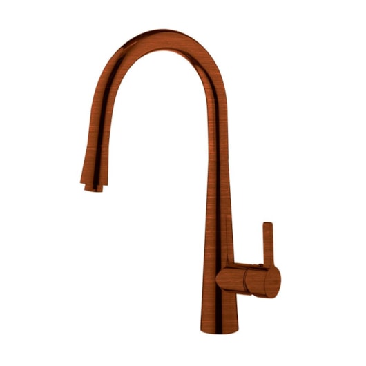 Misturador Monocomando Para Cozinha Bica Alta Com Ducha Extensível Kr389 Cobre Escovado Kromma - Imagem principal - e3068347-7bd8-47e0-9f4f-0bcca8d94de7