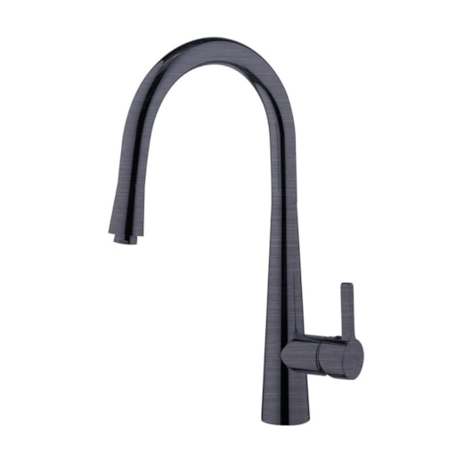 Misturador Monocomando Para Cozinha Bica Alta Com Ducha Extensível Kr389 Titânio Escovado Kromma - Imagem principal - e4b8dfbd-c077-47a4-a639-b9c8a08f12b2