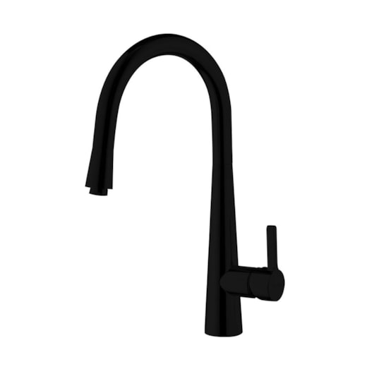 Misturador Monocomando Para Cozinha Bica Alta Com Ducha Extensível Kr409 Inox Black Matte Kromma - Imagem principal - e4c72d31-a0af-4111-a076-85d4ffbdc106