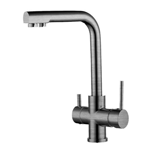 Misturador Monocomando Para Cozinha Bica Alta Com Saída Para Água Filtrada Rb3150 Aço Escovado Rubinettos - Imagem principal - 4661a1a4-88bf-4e16-a512-187a77febf2f
