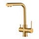 Misturador Monocomando Para Cozinha Bica Alta Com Saída Para Água Filtrada Rb3150 Gold Matte Rubinettos - 163336aa-1aec-46d5-af57-0b9200c521e6