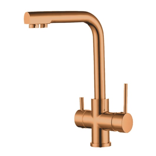 Misturador Monocomando Para Cozinha Bica Alta Com Saída Para Água Filtrada Rb3150 Rose Gold Matte Rubinettos - Imagem principal - bdba9533-a6d5-4848-aa46-0325e38987a7