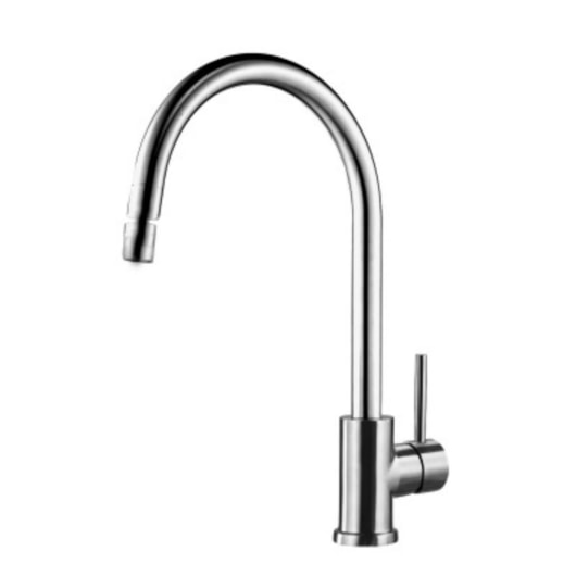 Misturador Monocomando Para Cozinha Bica Alta Giratória Com Arejador Articulado Rb3384 Aço Escovado Rubinettos - Imagem principal - 7b4db737-aba4-4497-8c61-f2b8c0a2cd53