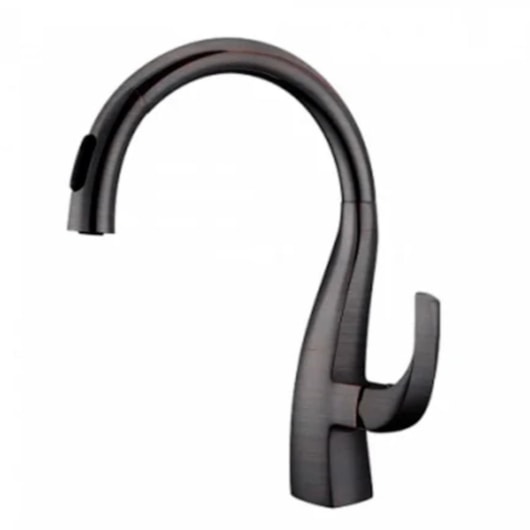 Misturador Monocomando Para Cozinha Bica Alta Giratória Escovada Kromma - Imagem principal - ad3dd60c-c493-4164-a8f5-54d58ad12f4c