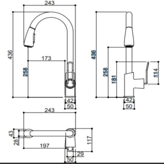 Misturador Monocomando Para Cozinha Bica Alta Giratória Kr018 Verde Araucária Matte Kromma - Imagem principal - fcfaa3d8-eded-4fe9-990b-421fd7be8a7f