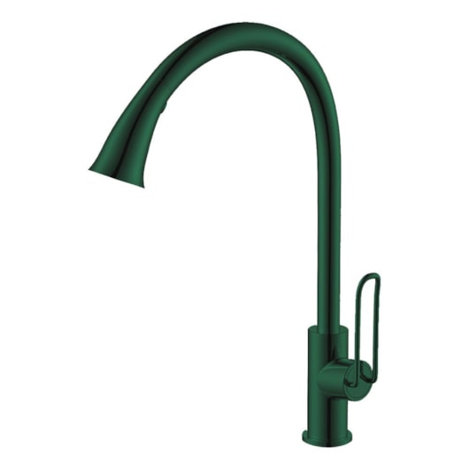 Misturador Monocomando Para Cozinha Bica Alta Giratória Kr018 Verde Araucária Matte Kromma - Imagem principal - 57f736d1-7c4d-47da-9f12-4c4cf8f00e34