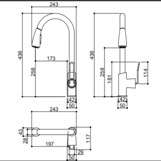Misturador Monocomando Para Cozinha Bica Alta Giratória Kr020 Cromado E Rose Gold Kromma - Imagem principal - c4bfb7f1-a2b6-497c-bd66-cbd9d5969f5b