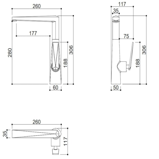 Misturador Monocomando Para Cozinha Bica Alta Giratória Kr293 Ônix Matte Kromma - Imagem principal - aa39f943-9858-49e8-a66f-15f278a58148
