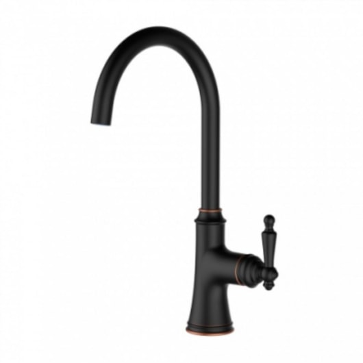 Misturador Monocomando Para Cozinha Bica Alta Giratória Kr380 Ébano Escovado Kromma - Imagem principal - 0e00dbe5-873a-42d0-972c-104ef6b988a9