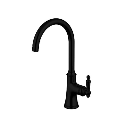 Misturador Monocomando Para Cozinha Bica Alta Giratória Kr391 Black Matte Kromma - Imagem principal - ef9075ea-6e4c-4ae5-b228-4f205507bffa