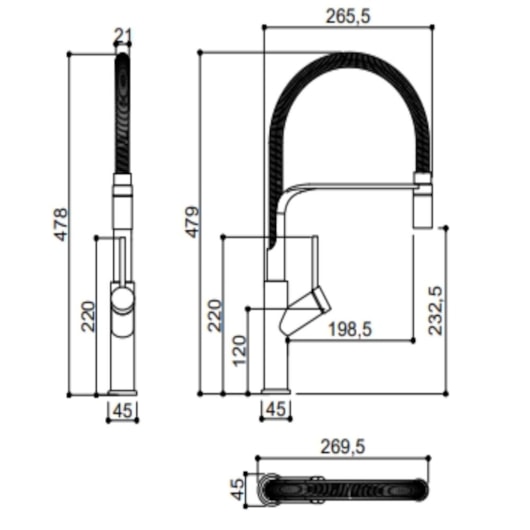 Misturador Monocomando Para Cozinha Bica Alta Giratóriatória Kr699 Cromado Kromma - Imagem principal - 42597664-9b75-4011-88ab-1f22cae2a1c6
